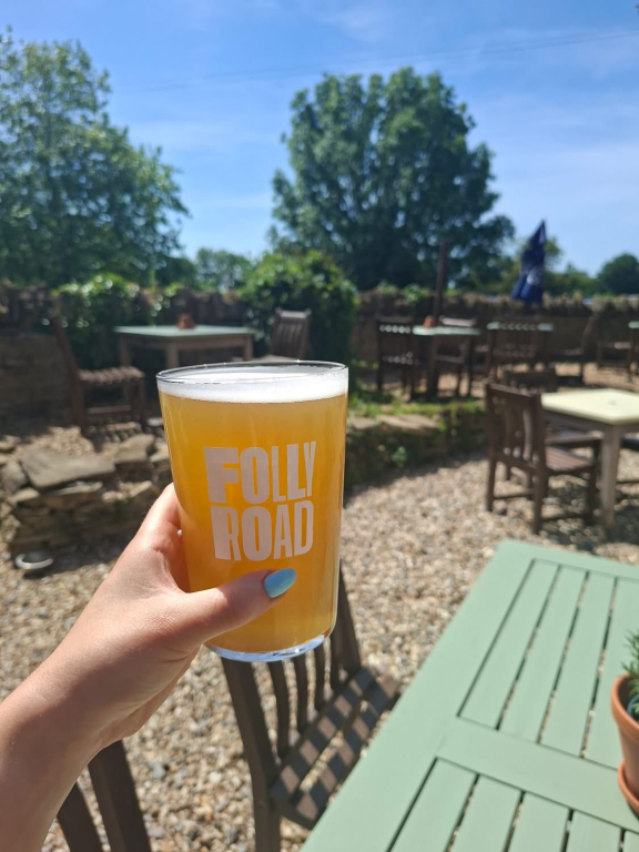 Folly Road Pint Glass