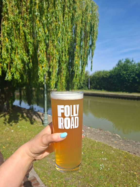 Folly Road Pint Lager Glass